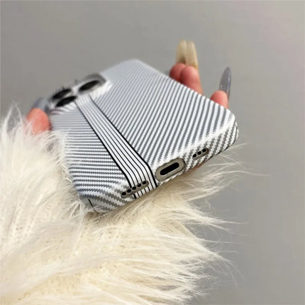 CarbonElite PC Armor Case for iPhone 17 Air/16/15/14 Plus/13/12 Pro Max/11 Slim Shockproof Cover