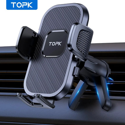 TOPK Gravity Car Phone Holder Dashboard Windshield Air Vent Mount Universal Stand
