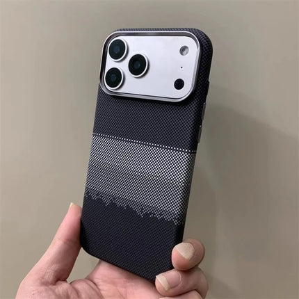 RiverPeak MagCase for iPhone 17/16 Pro Max Carbon Texture Hard PC Alloy Camera Bumper Cover