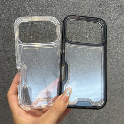 3-in-1 Transparent Armor Case for iPhone Heavy Duty Shockproof Cover