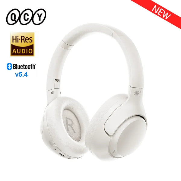 QCY H3 ANC Wireless Headphones 43dB Hybrid Active Noise Cancellation Headset Bluetooth 5.4 Hi-Res Audio Earphones 60H Playtime