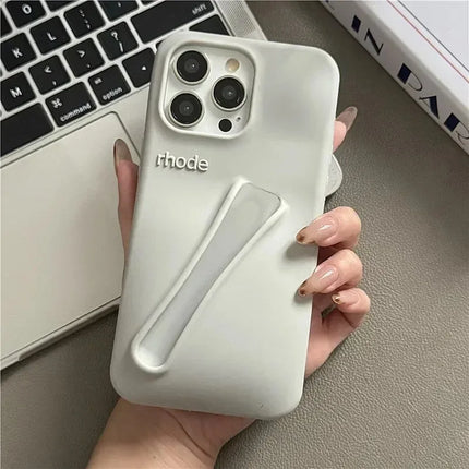 LipCase Silicone Phone Case with Lipstick Holder for iPhone