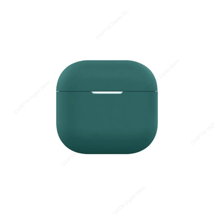 OKEYWOW AirPods 4 Silicone Case Cover for 4th Gen wireless earbuds, durable protective accessory, shown on white background.