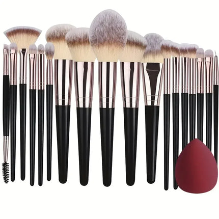 Velora Beauty 3/20pcs Makeup Brush Set Soft Fluffy Eyeshadow Foundation Blending Kabuki Tool
