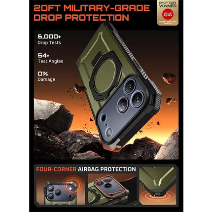 GripShield MagSafe Rugged Case with Stand for iPhone 17 Pro Max