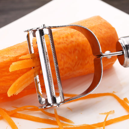 SteelSlice Julienne Peeler Stainless Steel Vegetable Grater Slicer Fruit Cutter Tool