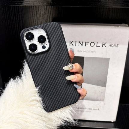 CarbonElite PC Armor Case for iPhone 17 Air/16/15/14 Plus/13/12 Pro Max/11 Slim Shockproof Cover