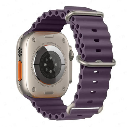 OceanFlex Silicone Sport Band for Apple Watch Ultra 2/Ultra/Series 10/9/8/7/6/SE 38mm–49mm