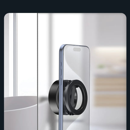 AutoGrip Dual Side Magnetic Car Phone Holder Vacuum Mount Wireless Charging 360° Rotation Stand