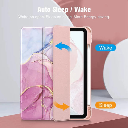 Smart PU iPad Case for Air 4/5/10th Gen/Pro 11/12.9/10.2/10.5 Transparent Cover