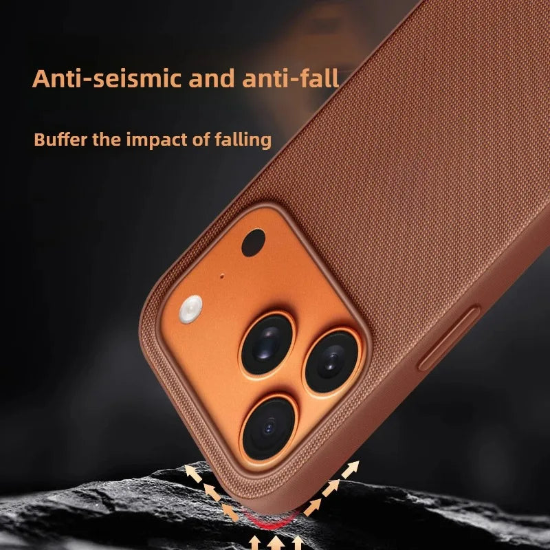 Original MagSafe TechWoven Magnetic Case for iPhone 17 Pro Max – With Logo, Wireless-Charging Compatible Full-Body Protection Cover