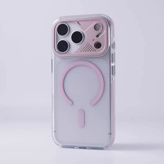 LumiMag Clear Case for iPhone 17 Pro Max/17 Pro MagSafe Metal Lens Protection Hard Cover