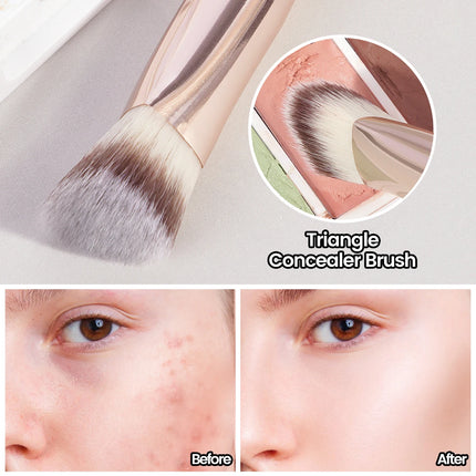 Velora Beauty Triangle Concealer Brush Under Eye Foundation Blending Makeup Tool