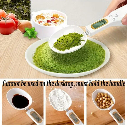 MiniSpoon Digital Kitchen Scale 0.1–500g LCD Food Measuring Spoon for Coffee Flour Milk