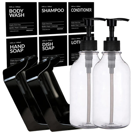 ClearWall 2/3 Chamber Shower Dispenser for Shampoo & Body Wash