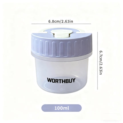FreshNest Mini Round Food Storage Container with Lid