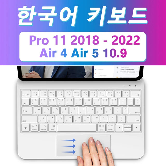 Backlight Magic Keyboard for iPad Pro 11 (2022) and 10th Generation, Keyboard Folio for Enhanced Typing Experience.