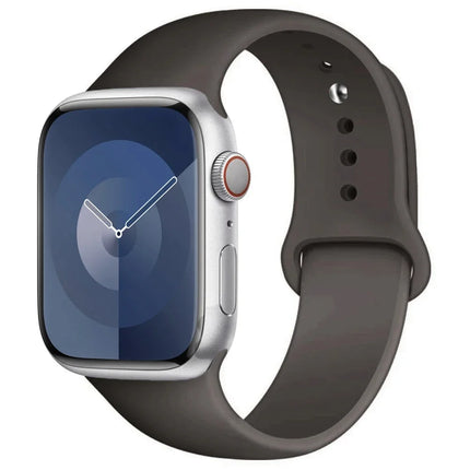 Apple Watch silicone sport band by OKEYWOW for Series 9, Ultra, SE, and 3, 2 with 38mm to 49mm sizes, flexible and comfortable strap