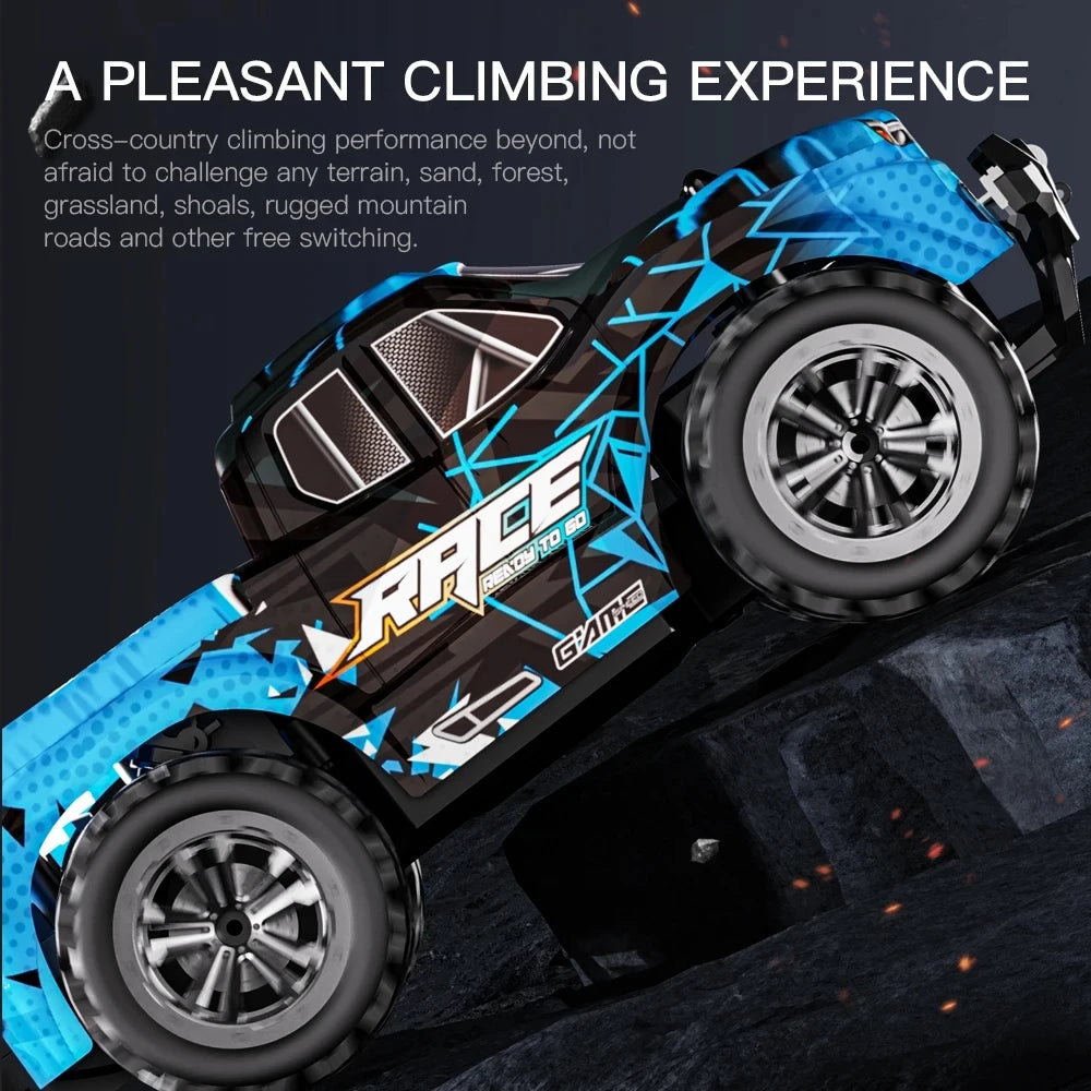 New 1:16/1:20 2.4G Model RC Car With LED Light 2WD Off-road Remote Control Climbing Vehicle Outdoor Cars Toys Gifts for Kids