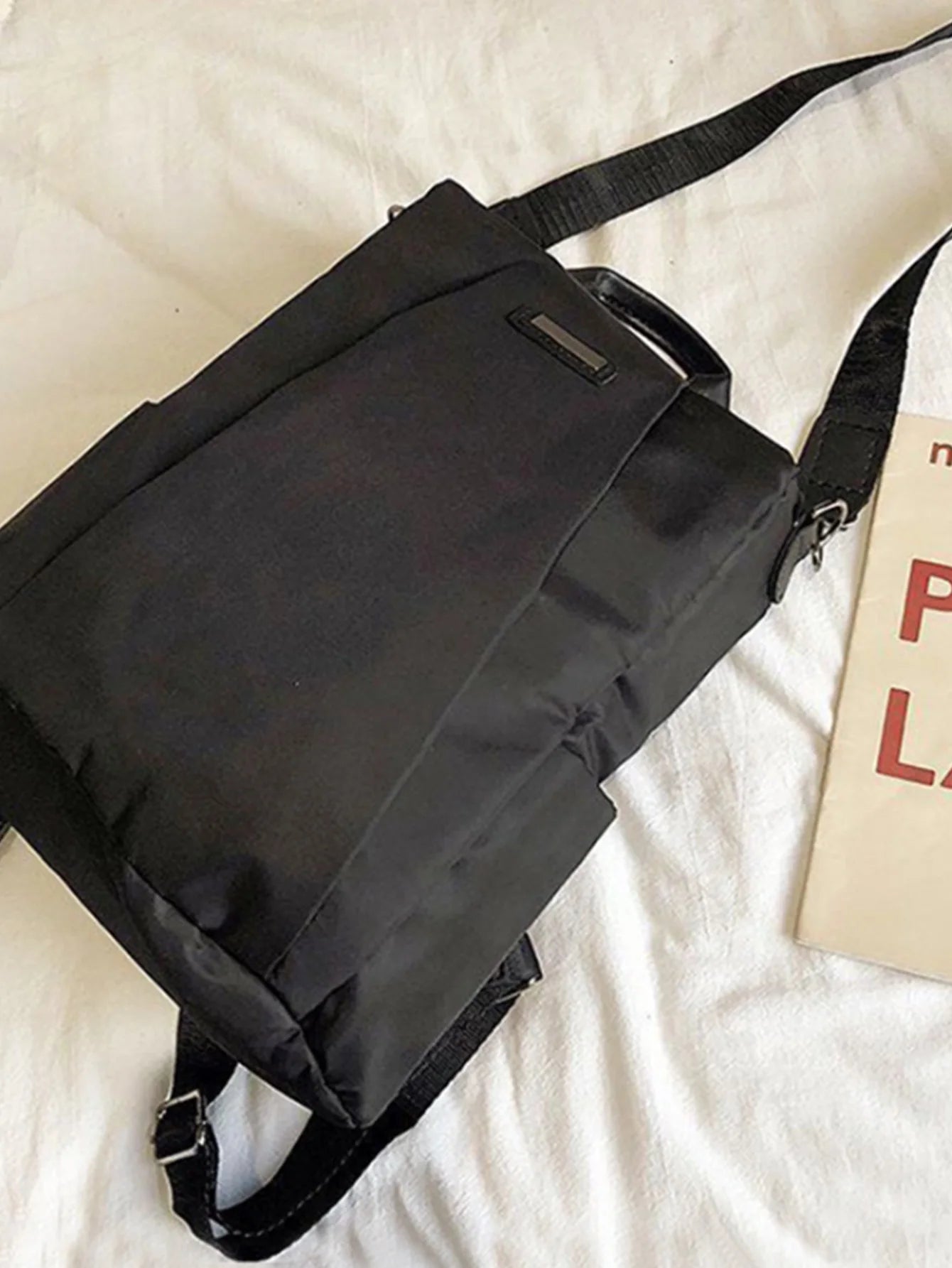 Neutral Style Backpack for Men and Women, with Three Carrying Straps, Suitable for Travel and Tourism Made of Nylon Material.