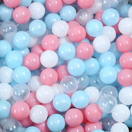 Colorful plastic ocean ball pit balls for kids and babies, eco-friendly swim pool play toys by okeyWOW.