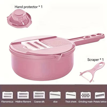 PrepEase 9-in-1 Multi Vegetable Chopper & Mandoline Slicer