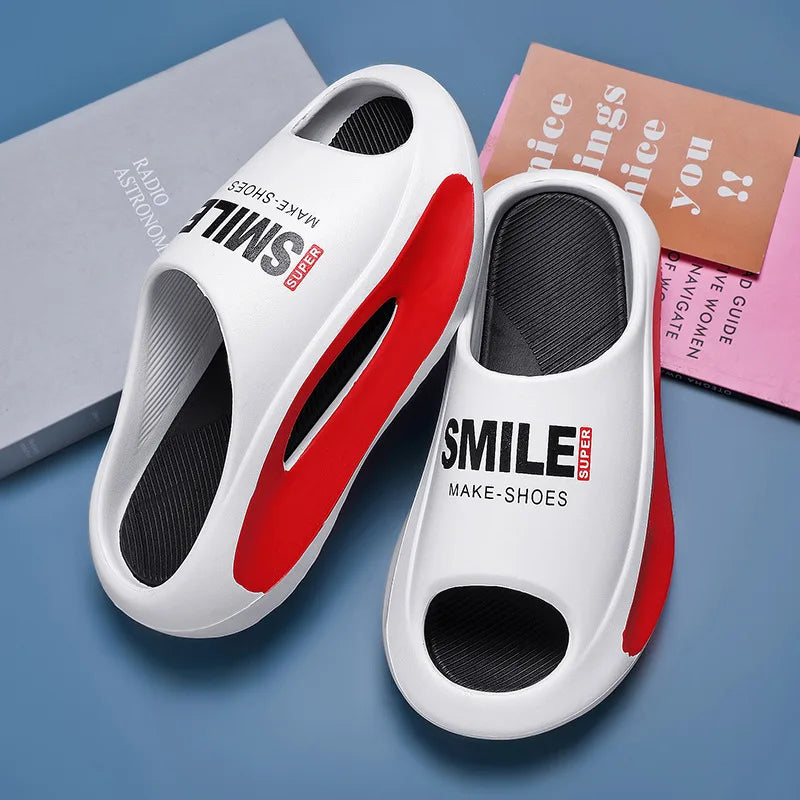 Men's Sandal Slippers New Summer Sneaker Slippers Men Thick Bottom Platform Slides Soft Eva Slippers Casual Beach Shoes