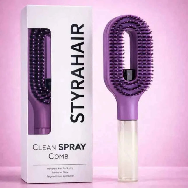 HydraComb 2-in-1 Spray Massage Hair Comb with Scalp Massager