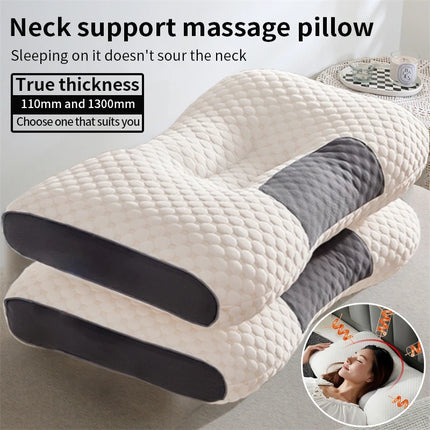 NeckRest Cervical Sleep Pillow Orthopedic Soybean Fiber Massage Support Pillow SPA Comfort