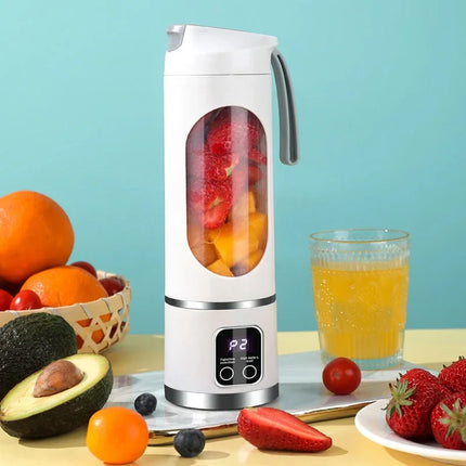 Portable 10-Blade Juicer Blender 450ml USB Rechargeable Ice Crusher