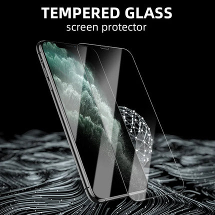 CrystalShield 9D Full Cover Tempered Glass for iPhone 17/16/15/14/13/12/11 Pro Max Screen Protector
