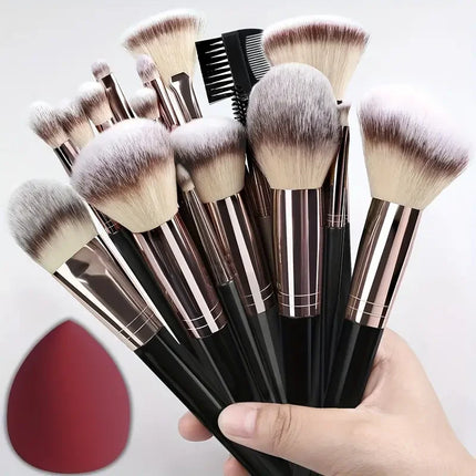 Velora Beauty 3/20pcs Makeup Brush Set Soft Fluffy Eyeshadow Foundation Blending Kabuki Tool