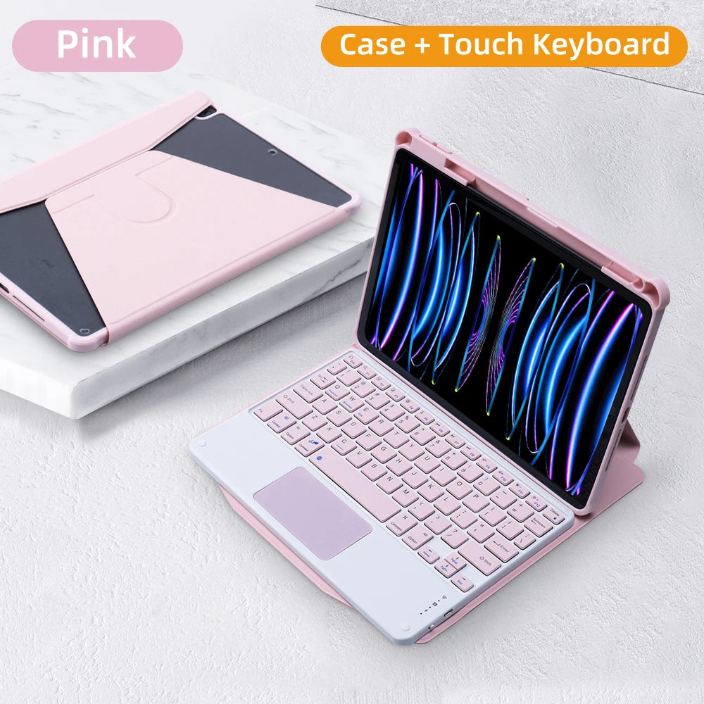 iPad Keyboard Case for iPad 10th Generation, Case for iPad 10.2 (9th, 8th, 7th), Air 3, 10.5, Pro, Air (4, 5), 10.9: Compatible with Models from 2018 to 2022, Pro 11 Cover.