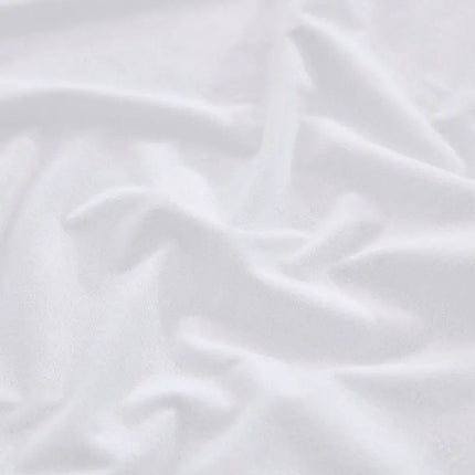OKEYWOW waterproof fitted bed sheet with elastic edges, anti-slip mattress protector in single, double, queen, and king sizes.