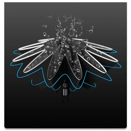 MOORRLII Windproof Inverted Folding Umbrella Automatic Lightweight Strong Luxury Rain Parasol