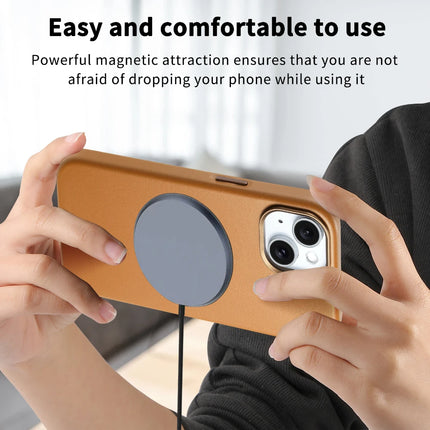 VantaLeather MagSafe Case for iPhone 17/16/15/14/13 Pro Max Magnetic Wireless Charge Cover