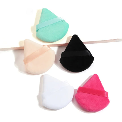 Velora Beauty Triangle Powder Puff Set 3/5/6pcs Soft Plush Makeup Foundation Powder Puff