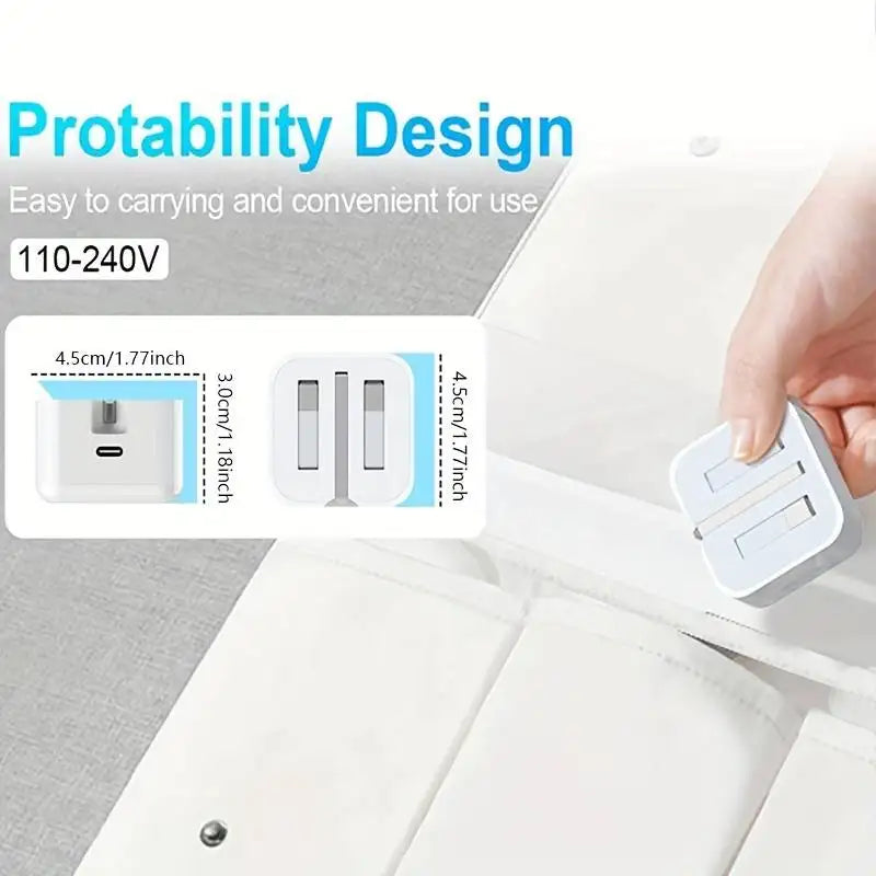 UK USB-C Charger For iPhone QC3.0 Quick Charge PD 25W Type C Fast Charging Travel Wall Charger Power Adapter