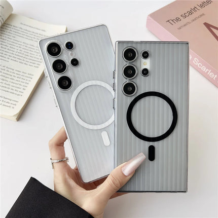 RidgeMatte Magnetic Case for Samsung Galaxy S25/S24/S23 Ultra Clear Shock Cover