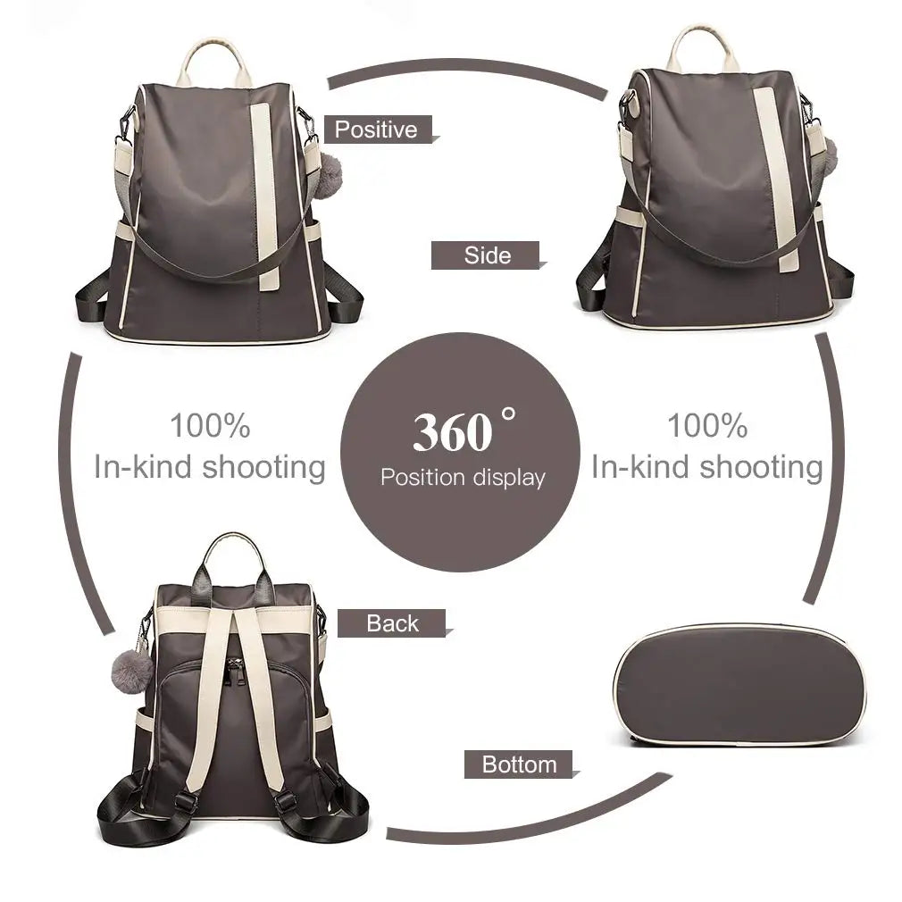 Miss Lulu Small Backpack Womens Anti Theft Nylon Rucksack Bag for WomenTravel