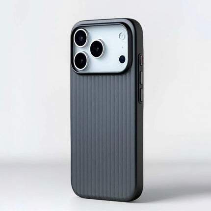 MagSafe 3D Stripe Phone Case iPhone 17–14 Pro Max Shockproof Matte Wireless Charge Cover