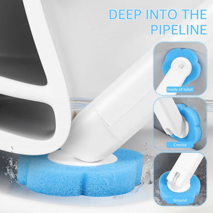 Disposable Toilet Brush Set with Holder Bathroom Cleaning Kit
