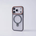Matte Translucent MagSafe Case for iPhone 17/16/15/14/13/12 Pro Max Ring Stand Shockproof Cover