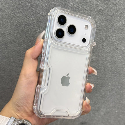 3-in-1 Transparent Armor Case for iPhone Heavy Duty Shockproof Cover