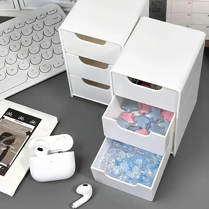 DeskNest 3Tier Organizer Drawers Office Jewelry Cosmetic Storage Box Portable Divider