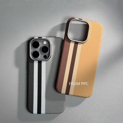 OKEYWOW iPhone 16/15/14 Pro Max carbon fiber MagSafe case with wireless charging, magnetic ring, and camera protection.