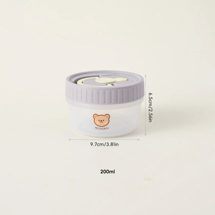 FreshNest Mini Round Food Storage Container with Lid