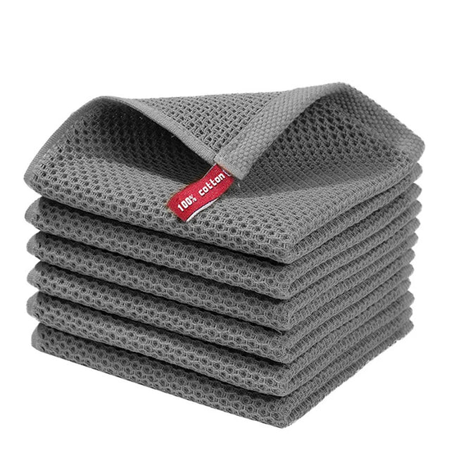 PureWoven Cotton Dishcloth Set Honeycomb Soft Absorbent Kitchen Cleaning Towel