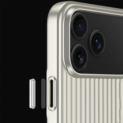 Stripe3D MagSafe Case for iPhone 17 Pro/16 Pro Max/15/14 Metallic Anti Stain PC Wireless Cover