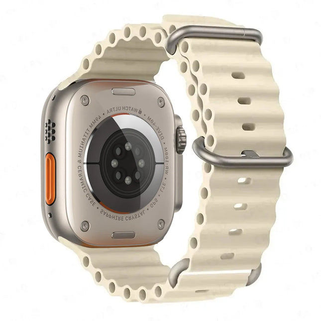 OceanFlex Silicone Sport Band for Apple Watch Ultra 2/Ultra/Series 10/9/8/7/6/SE 38mm–49mm